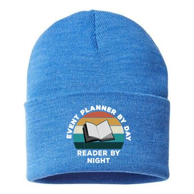 Funny Event Planner By Day Reader By Night: Cool Book Lover Gift Sustainable Knit Beanie