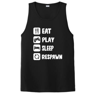 Funny Eat Play Sleep Respawn For Video Games Lovers PosiCharge Competitor Tank