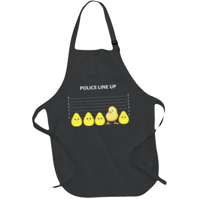 Funny Easter Police Line Up Chicks S Apron