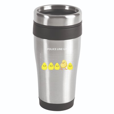 Funny Easter Police Line Up Chicks S 16oz Travel Tumbler