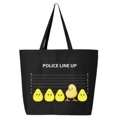 Funny Easter Police Line Up Chicks S 25L Jumbo Tote