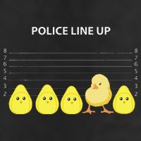 Funny Easter Police Line Up Chicks S 25L Jumbo Tote