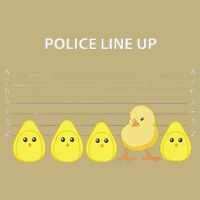 Funny Easter Police Line Up Chicks S Cooling Performance Crew T-Shirt