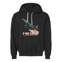 F-15C Eagle Poster – High-Speed Air Superiority Jet Design Garment-Dyed Fleece Hoodie