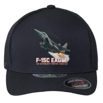 F-15C Eagle Poster – High-Speed Air Superiority Jet Design Flexfit Unipanel Trucker Cap
