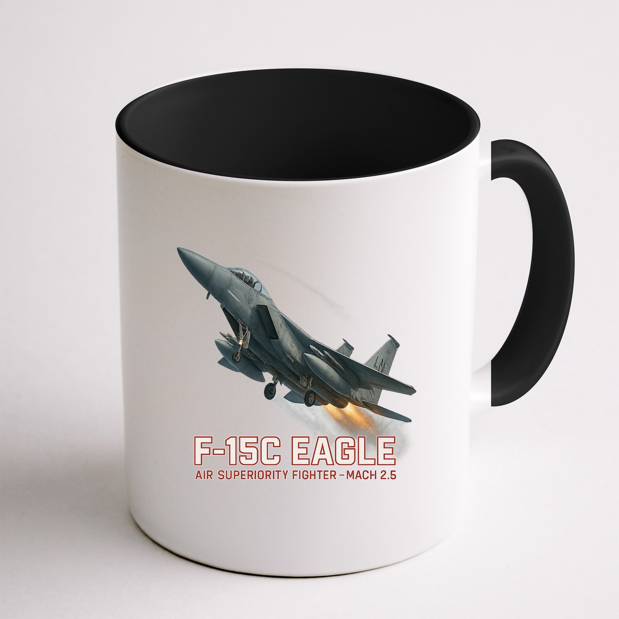 F-15C Eagle Poster – High-Speed Air Superiority Jet Design Mug