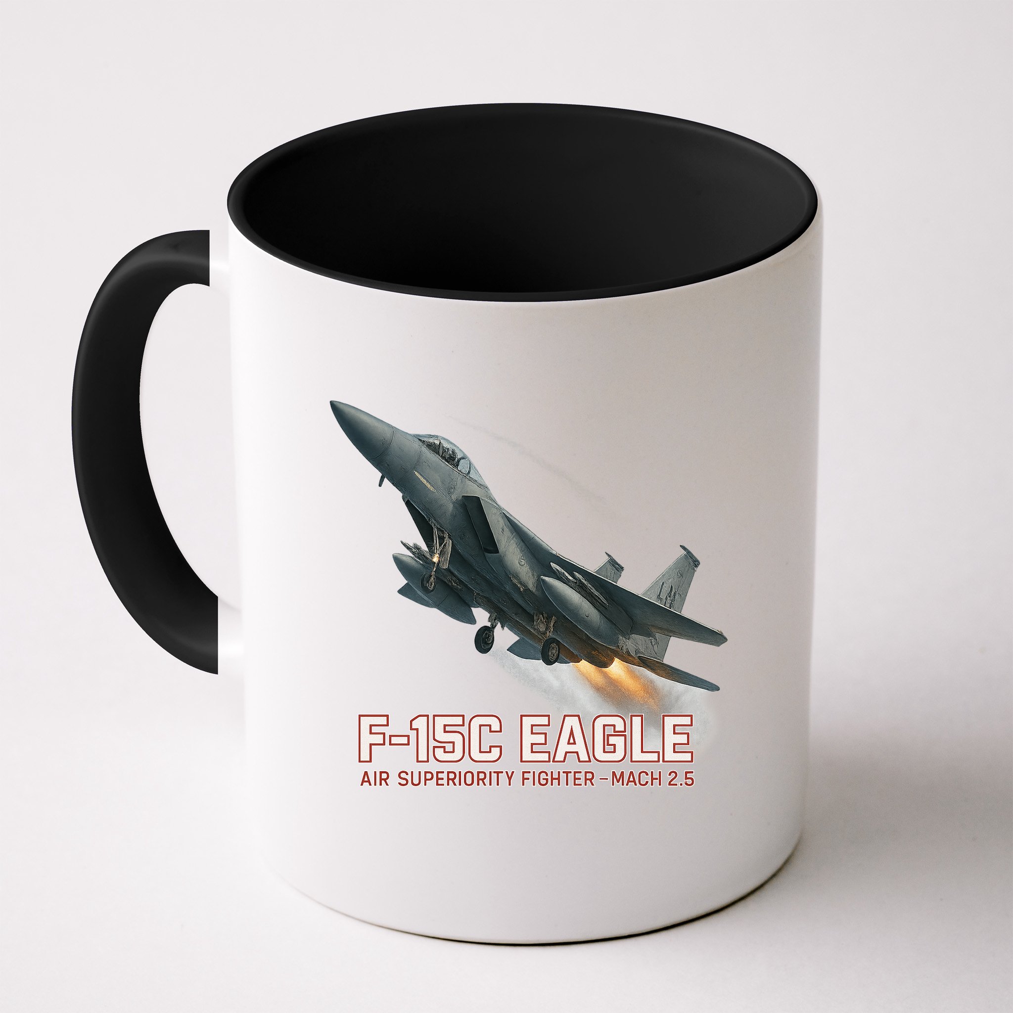 F-15C Eagle Poster – High-Speed Air Superiority Jet Design Mug