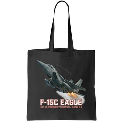 F-15C Eagle Poster – High-Speed Air Superiority Jet Design Bag