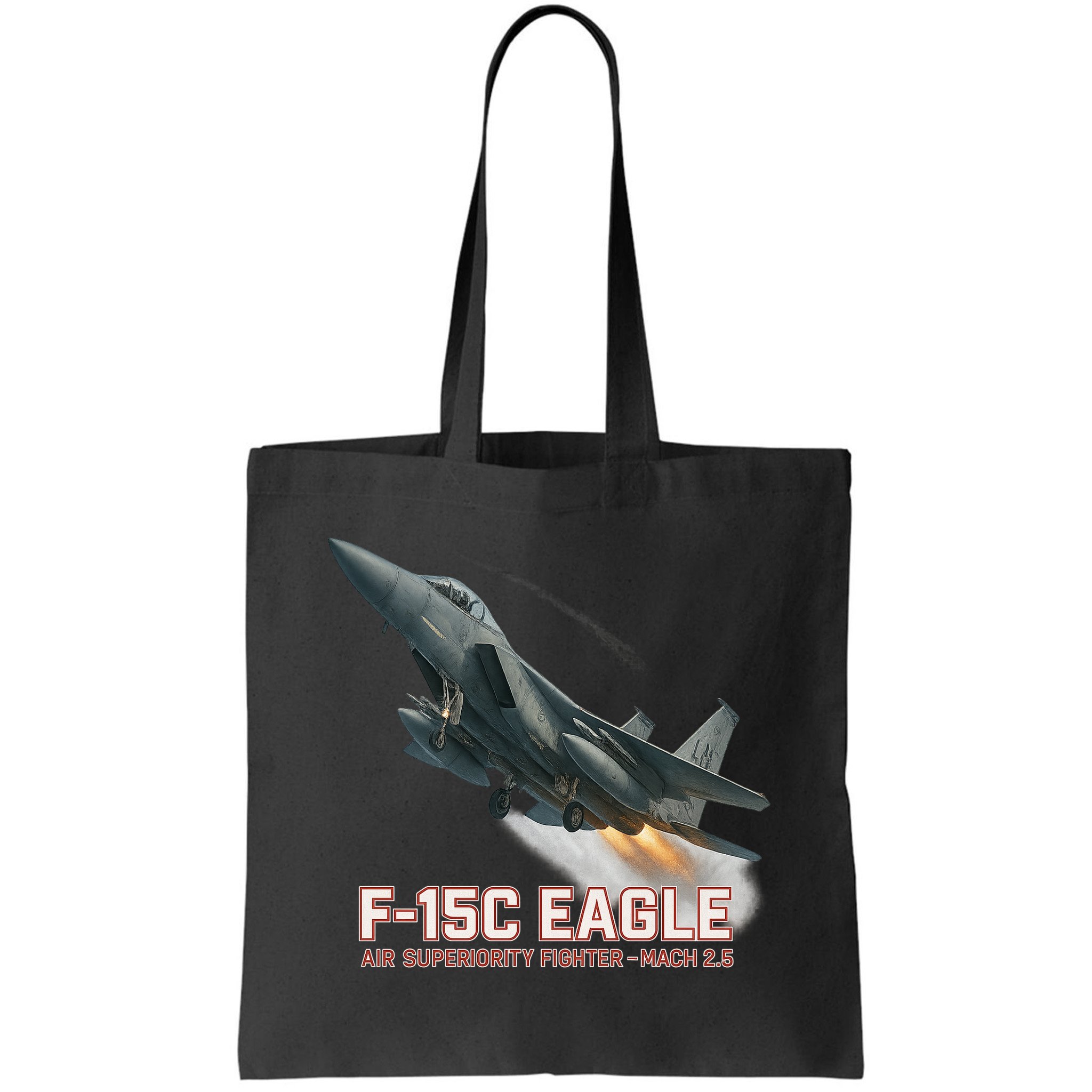 F-15C Eagle Poster – High-Speed Air Superiority Jet Design Bag
