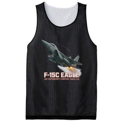 F-15C Eagle Poster – High-Speed Air Superiority Jet Design Mesh Reversible Basketball Jersey Tank