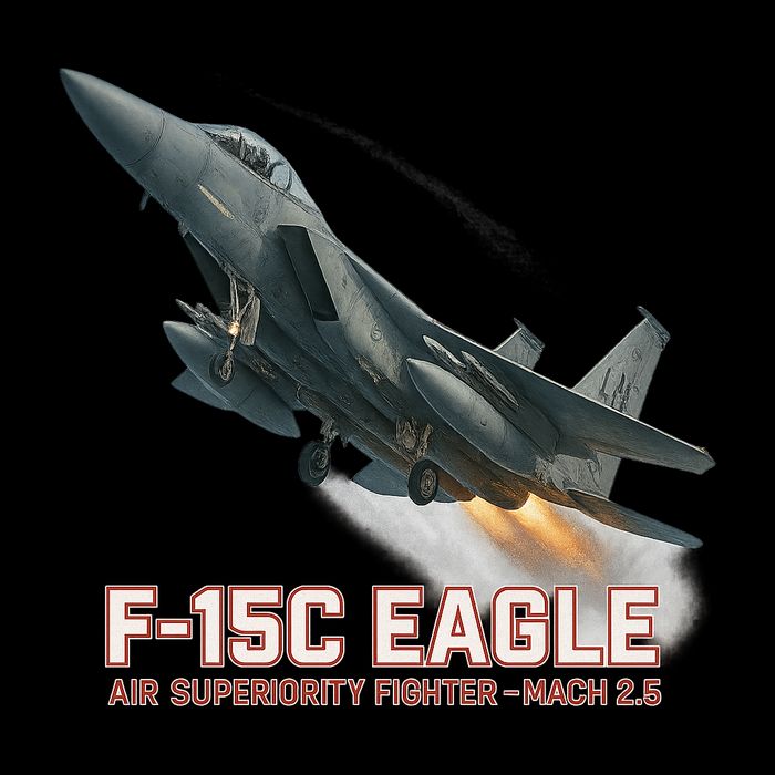 F-15C Eagle Poster – High-Speed Air Superiority Jet Design Youth Performance Sprint T-Shirt