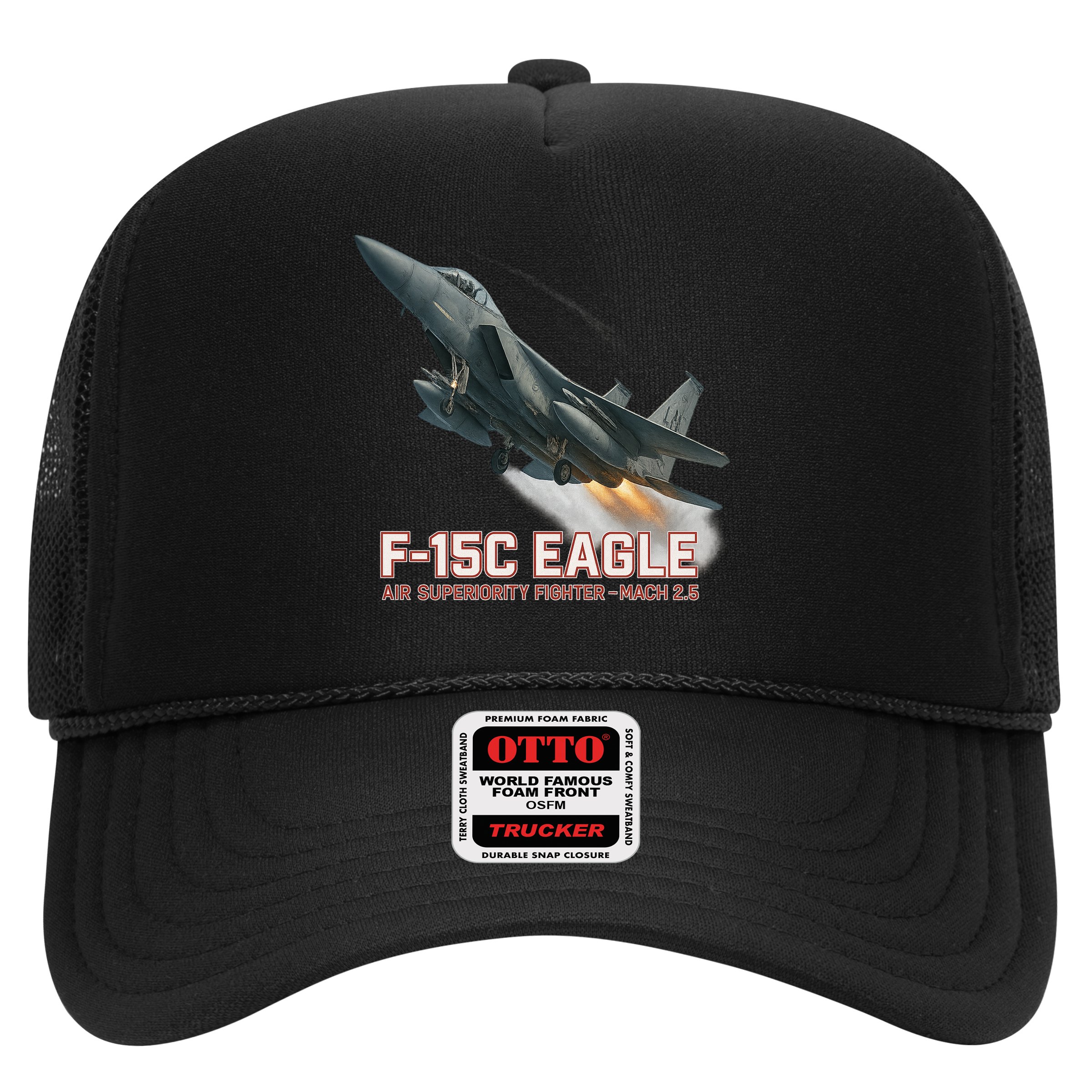 F-15C Eagle Poster – High-Speed Air Superiority Jet Design Hat