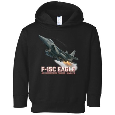 F-15C Eagle Poster – High-Speed Air Superiority Jet Design Toddler Hoodie