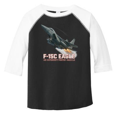 F-15C Eagle Poster – High-Speed Air Superiority Jet Design Toddler Fine Jersey T-Shirt