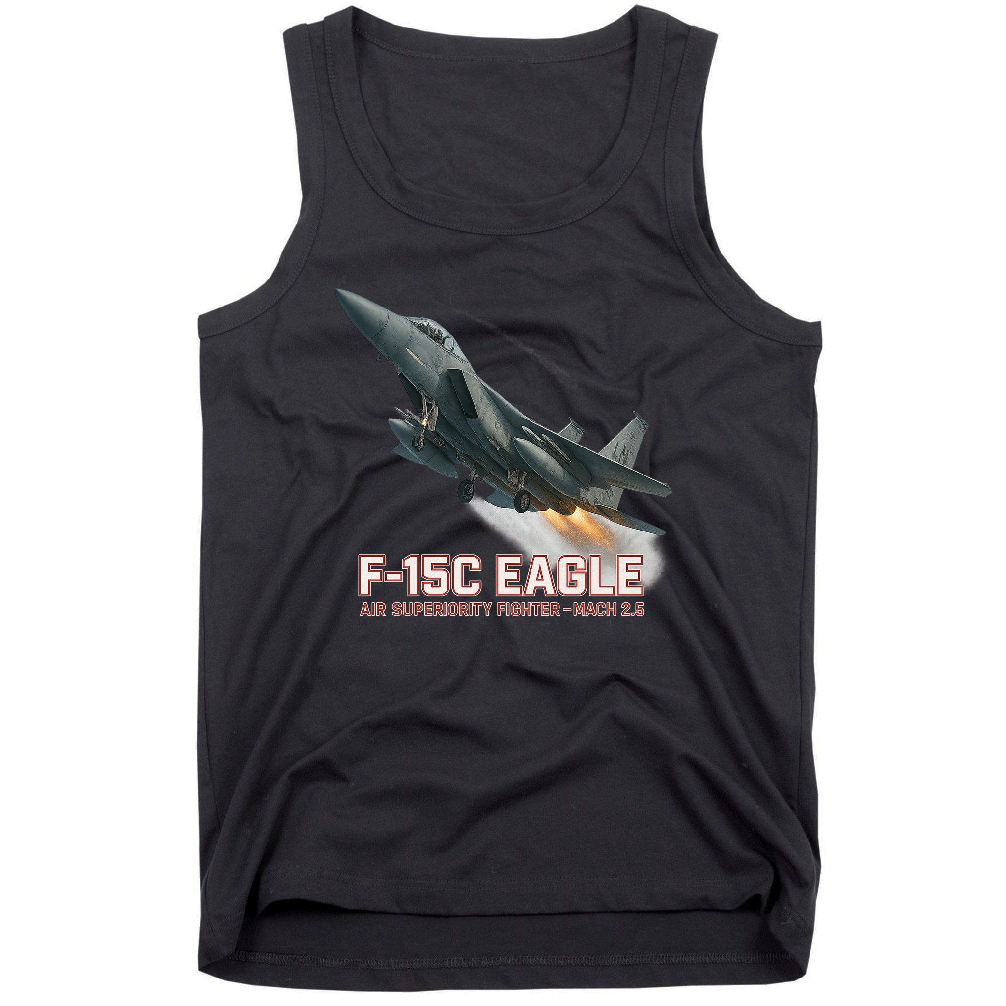 F-15C Eagle Poster – High-Speed Air Superiority Jet Design Tank Top