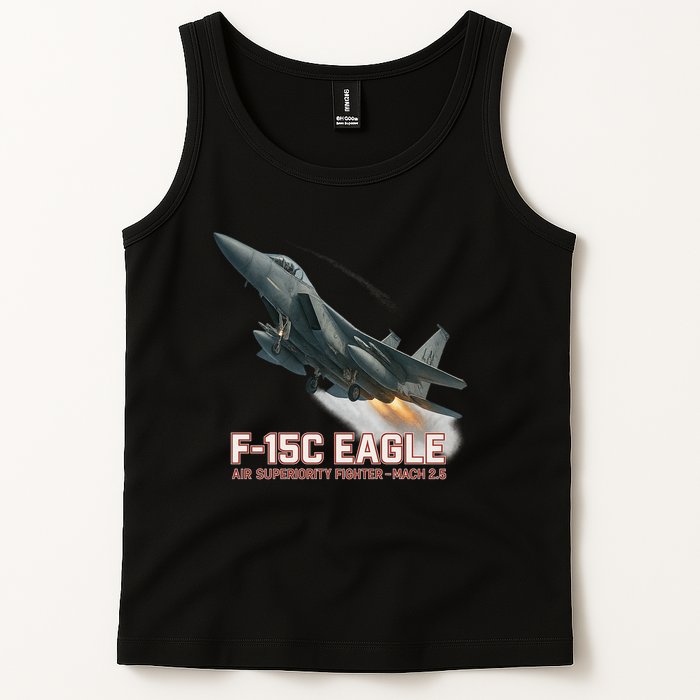 F-15C Eagle Poster – High-Speed Air Superiority Jet Design Tank Top