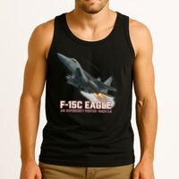 F-15C Eagle Poster – High-Speed Air Superiority Jet Design Tank Top