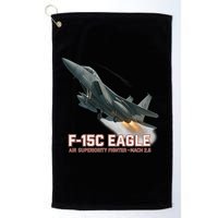 F-15C Eagle Poster – High-Speed Air Superiority Jet Design Golf Towel