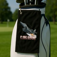 F-15C Eagle Poster – High-Speed Air Superiority Jet Design Golf Towel