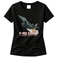 F-15C Eagle Poster – High-Speed Air Superiority Jet Design Womens T-Shirt