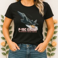F-15C Eagle Poster – High-Speed Air Superiority Jet Design Womens T-Shirt