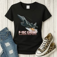 F-15C Eagle Poster – High-Speed Air Superiority Jet Design Womens T-Shirt