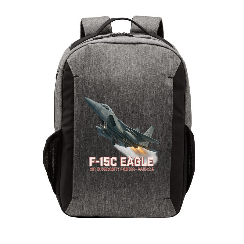 F-15C Eagle Poster – High-Speed Air Superiority Jet Design Vector Backpack