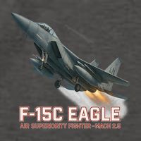 F-15C Eagle Poster – High-Speed Air Superiority Jet Design Vector Backpack