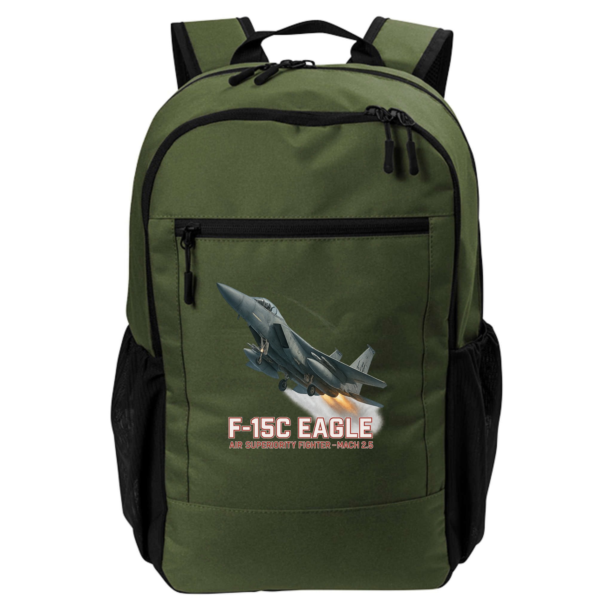 F-15C Eagle Poster – High-Speed Air Superiority Jet Design Backpack