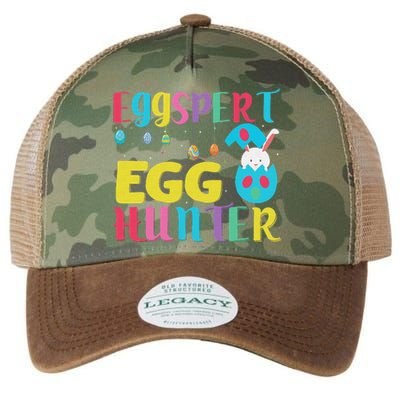 Funny Easter Pug Bunny Ear Eggs Basket Legacy Tie Dye Trucker Hat