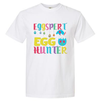 Funny Easter Pug Bunny Ear Eggs Basket Garment-Dyed Heavyweight T-Shirt