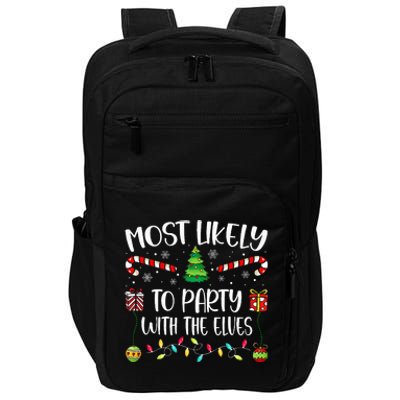 Festive Elf Party Christmas Tree Decoration Impact Tech Backpack