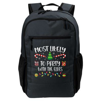 Festive Elf Party Christmas Tree Decoration Daily Commute Backpack