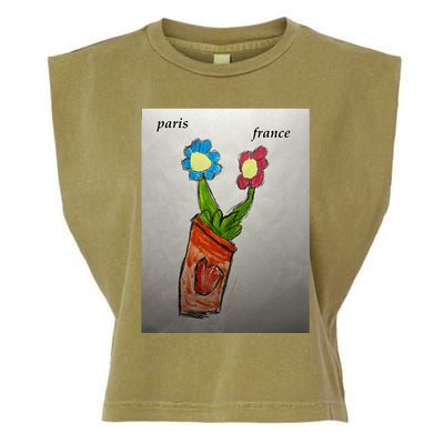 Fleurs En Pot Garment-Dyed Women's Muscle Tee