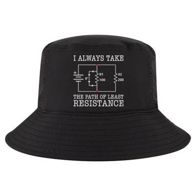 Funny Engineer Path Of Least Resistance Cool Comfort Performance Bucket Hat