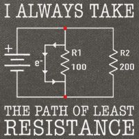 Funny Engineer Path Of Least Resistance Cotton Canvas Backpack