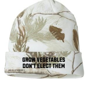 Funny Election Quote Grow Vegetables Do Not Elect Them Kati Licensed 12" Camo Beanie