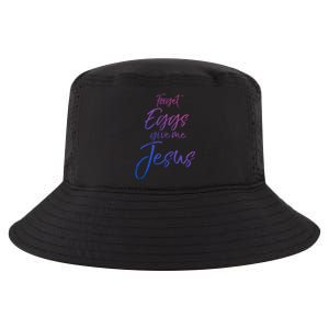 Funny Easter Quote Cute Forget Eggs Give Me Jesus Gift Cool Comfort Performance Bucket Hat