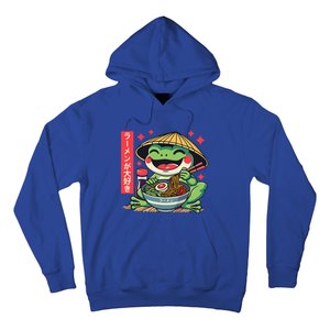 Frog Eating Ramen Kawaii Otaku Japanese Noodles Hoodie