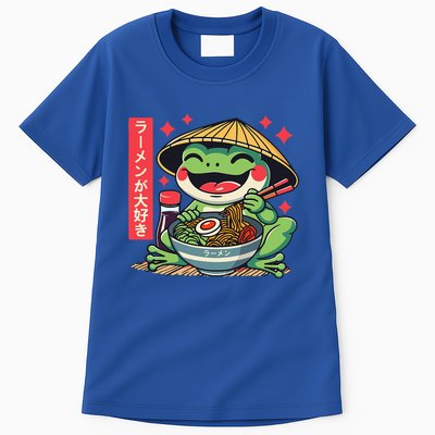 Frog Eating Ramen Kawaii Otaku Japanese Noodles Tall T-Shirt