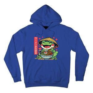 Frog Eating Ramen Kawaii Otaku Japanese Noodles Tall Hoodie