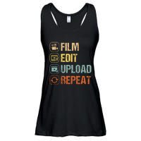 Film Edit Repeat Cinematographers Movie Maker Filmmaker Ladies Essential Flowy Tank