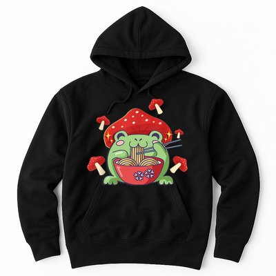 Frog Eating Ra Anime Japanese Noodles Cute Frog Lover Hoodie