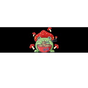 Frog Eating Ra Anime Japanese Noodles Cute Frog Lover Bumper Sticker