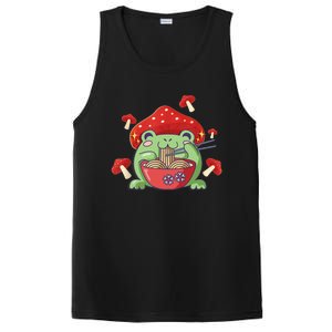 Frog Eating Ra Anime Japanese Noodles Cute Frog Lover PosiCharge Competitor Tank