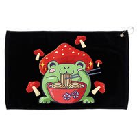 Frog Eating Ra Anime Japanese Noodles Cute Frog Lover Grommeted Golf Towel