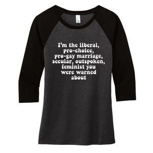 Feminist Empowerment Rights Social Justice March Women's Tri-Blend 3/4-Sleeve Raglan Shirt