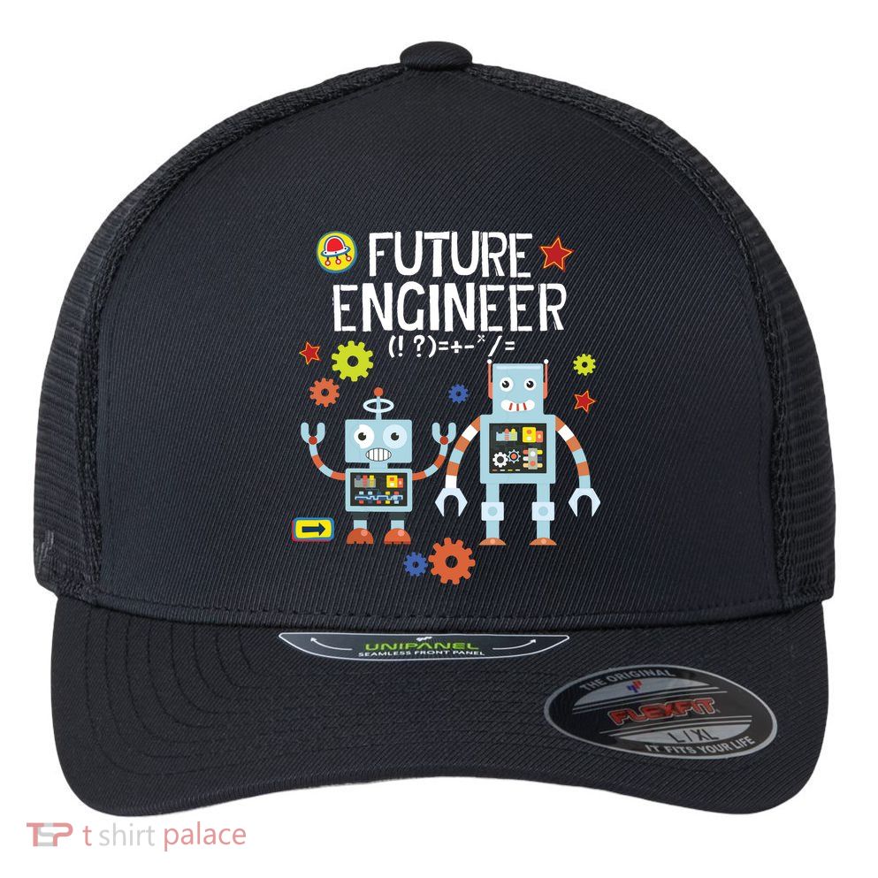Future Engineer Robotics Robot Costume For Adults Kids Flexfit Unipanel Trucker Cap