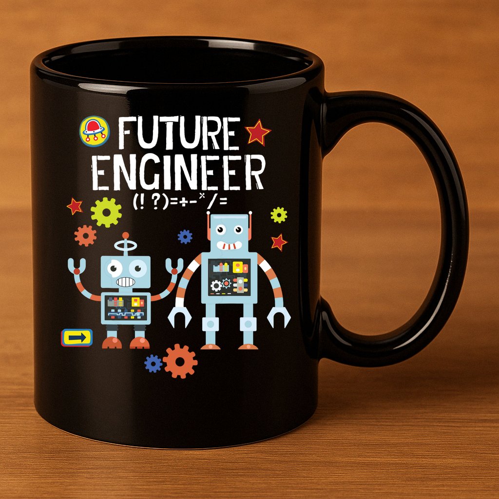 Future Engineer Robotics Robot Costume For Adults Kids 11oz C Handle Ceramic Mug