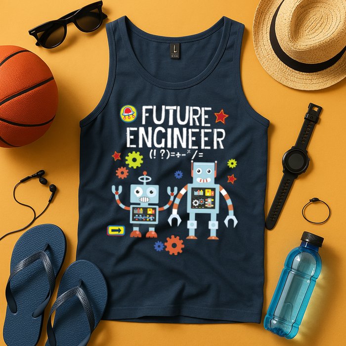 Future Engineer Robotics Robot Costume For Adults Kids Tank Top